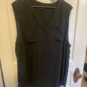 Torrid Black Sleeveless Blouse